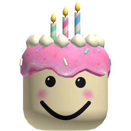 BIG Birthday Cake Head Roblox item