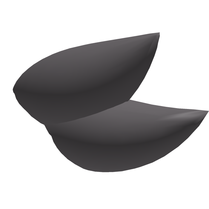 Dark Grey Hair Tuft