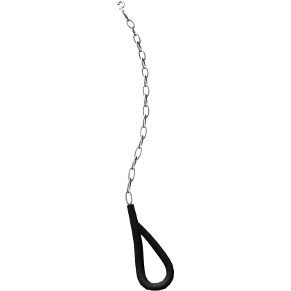 1.0 chain leash in black