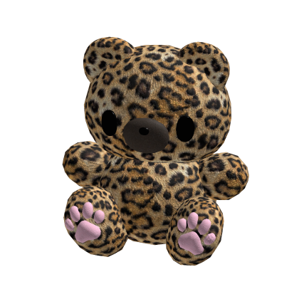 ♡ leopard bear plushie