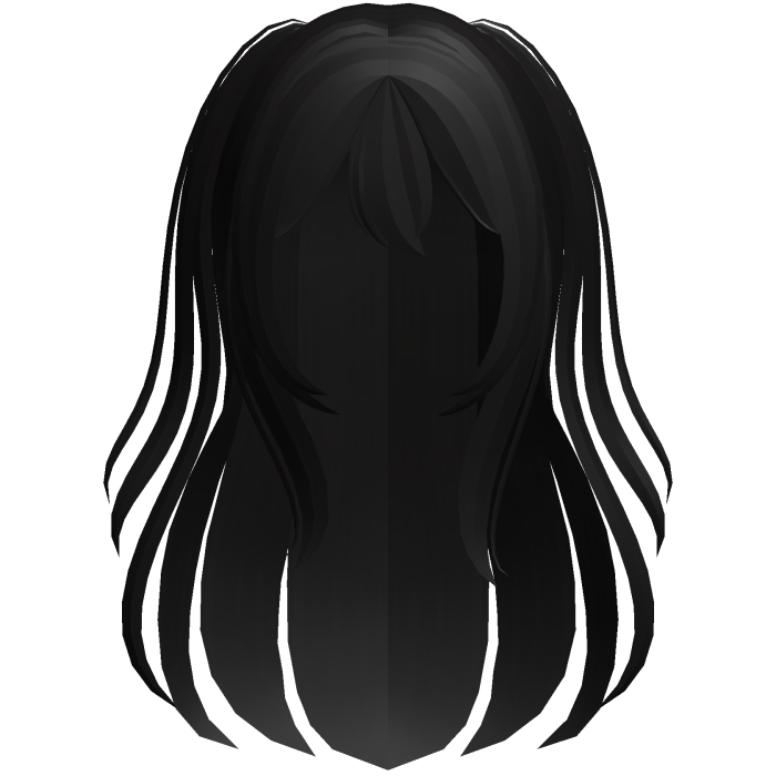 black wispy cute doll loose anime hair
