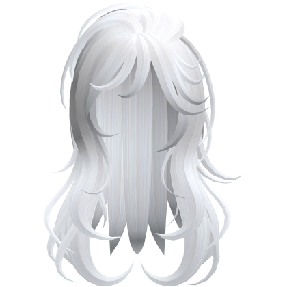 Soft Flowy Long Layered Hair (White)