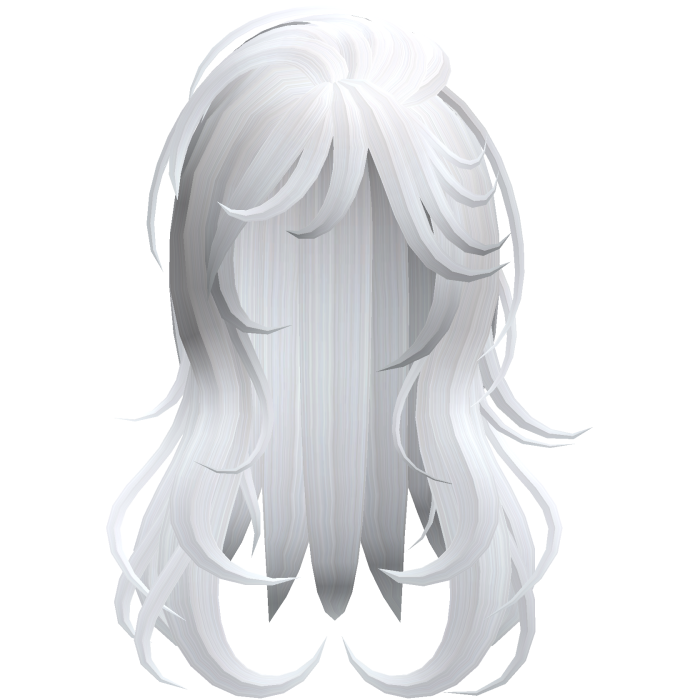 Soft Flowy Long Layered Hair (White)