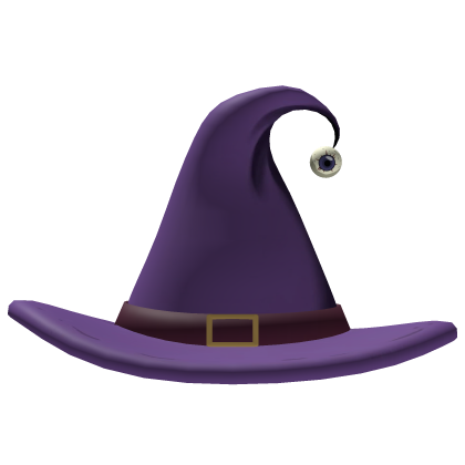 Purple Eyeball Witch Hat
