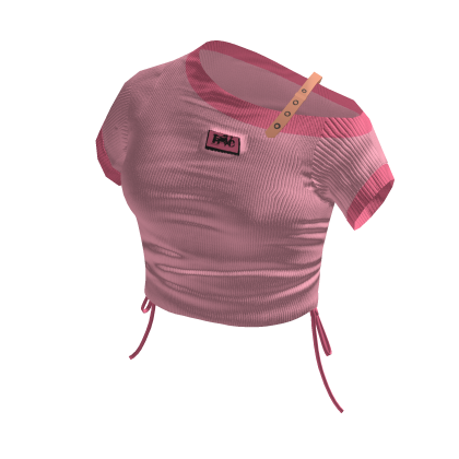 K-Style Pink Crop Top