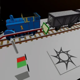 cool beans railway thomas crashes into cars icon