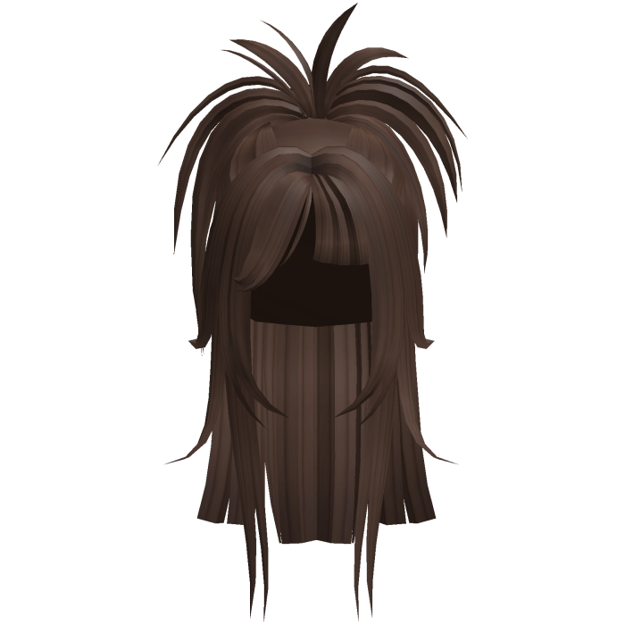 Spiky Anime Half Up Ponytail (Brown)