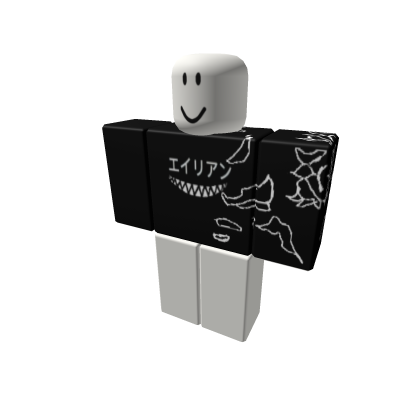 Black Sweater slender emo boy t5 Gang Trxsh Trash Roblox