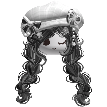 ♡ Christmas Preppy Holiday Braids (Grey)