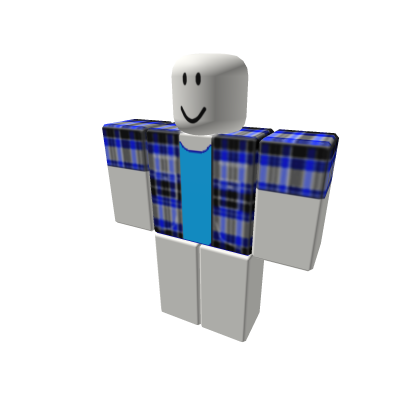 Camisa azul roblox hotsell