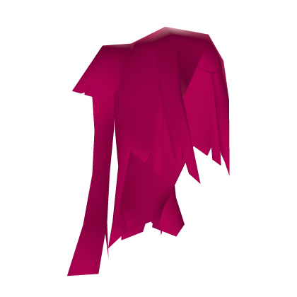 Princess Low Poly Hair - Hot Pink