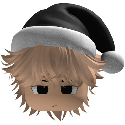 Beautiful hair emo y2k Christmas beret (Blonde)