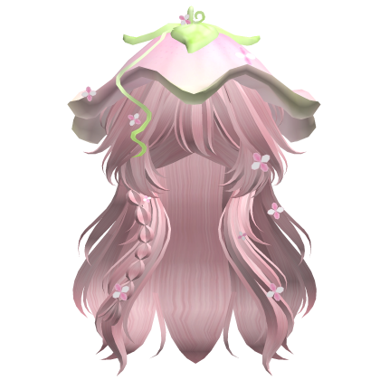 Kawaii Fluffy Layered Flower Hair (Pink)