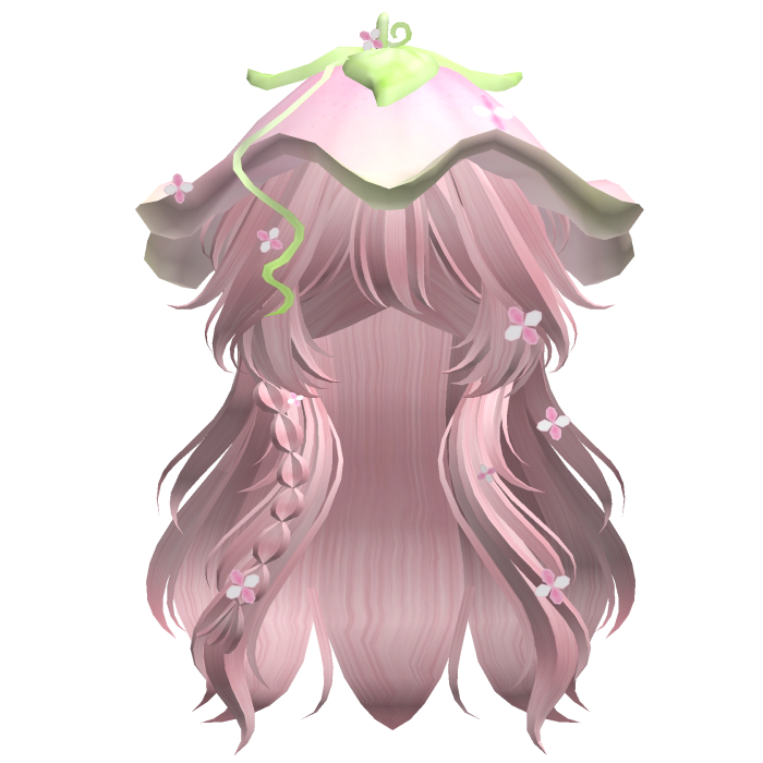 Kawaii Fluffy Layered Flower Hair (Pink)