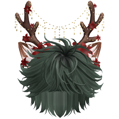 Christmas Messy Hair w/ Antlers