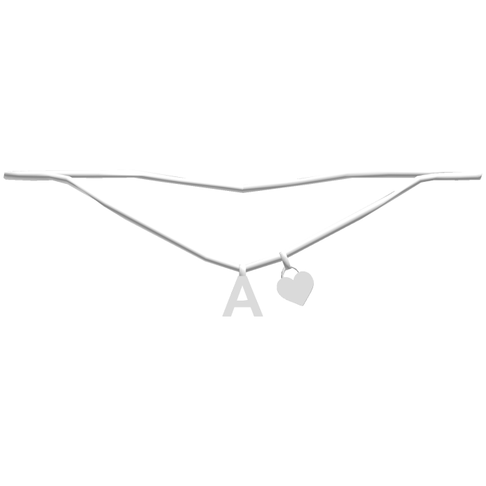 1.0 silver white A initial