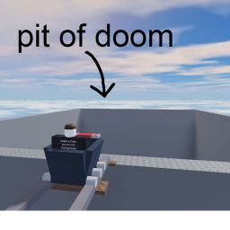 cart ride into the pit of doom