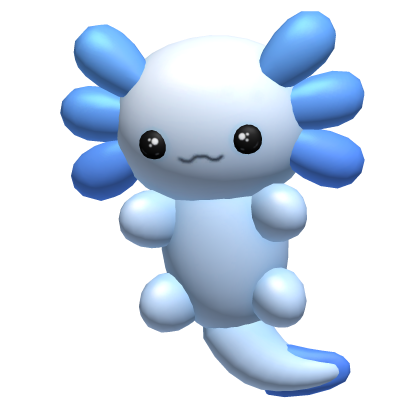 blue axolotl plushie