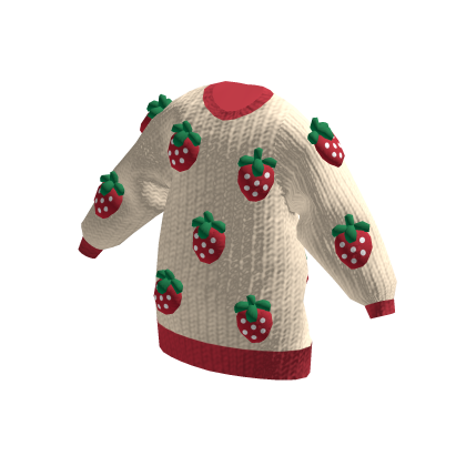 Oversized Cute Strawbery Sweater thumbnail