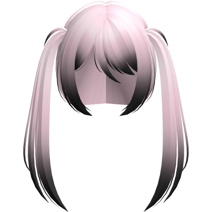 moe vkei emo wispy ponytails long pink black