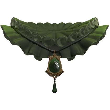 Green Jester Neck Ruffle 3.0