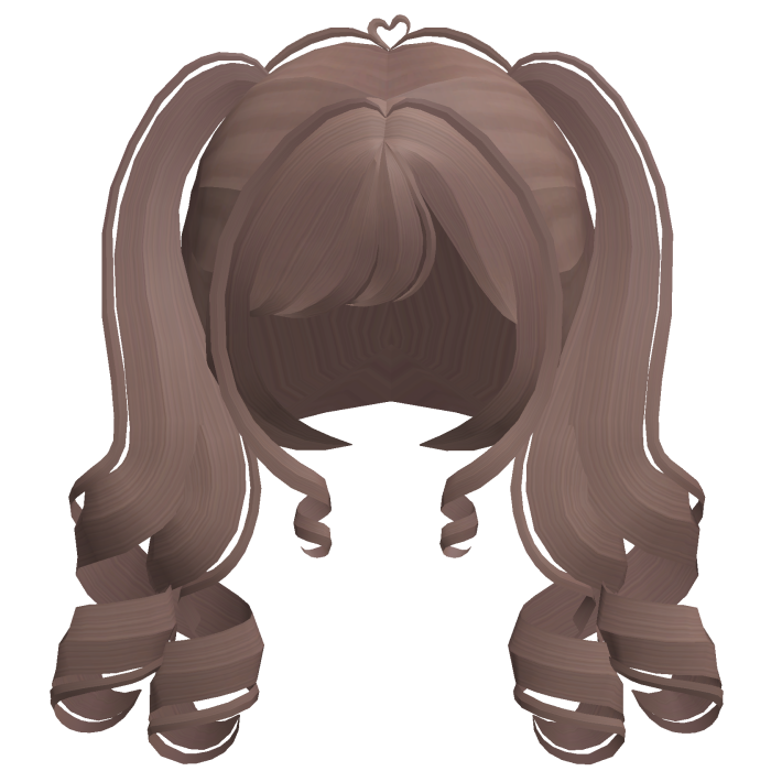 . ︵ ୨ lovely girl curly pigtails in hazel !