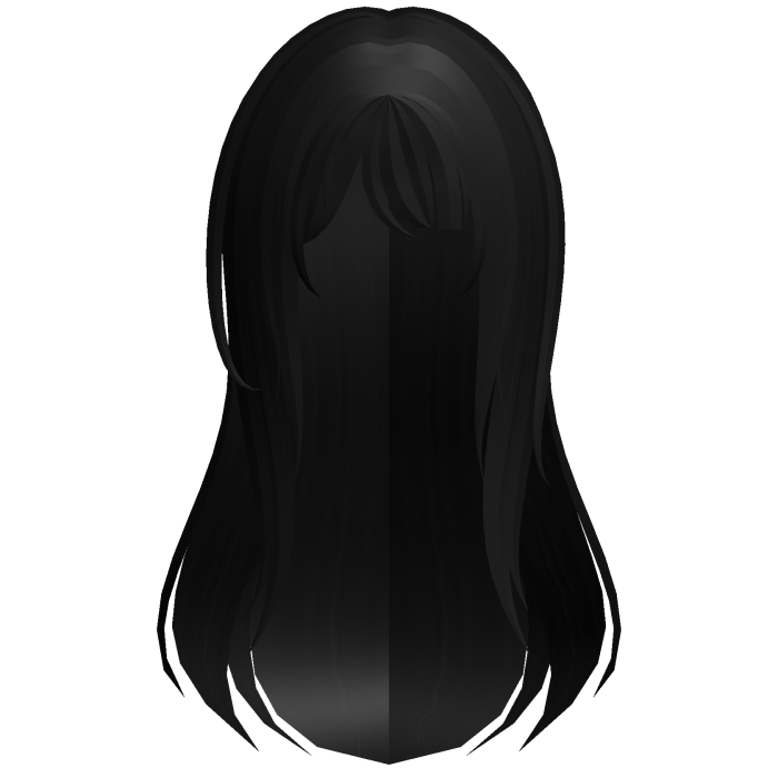 Wispy Y2K Long Emo Scene Hair in Black
