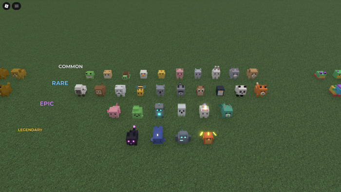 Menagerie - 30 Voxel Pet Pack + Golden/Rainbow preview 3
