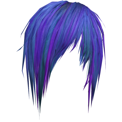 Sideswept Fringe Addon`purple/blue Roblox item