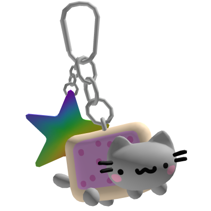 Silly Nyan Cat Keychain thumbnail