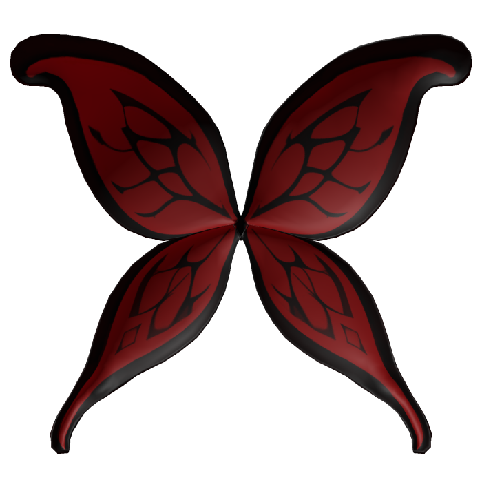 Dark Red Elf Wings Back