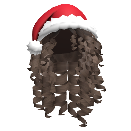 Cute Curly Christmas Hair (Brown) Roblox item
