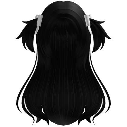 ♡ magical half-up pigtail hair in black