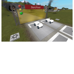 Racing on roblox!