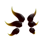 Stubby Golden Dragon Horns