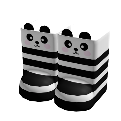 ꒰♡꒱ kawaii panda bear socks with paws