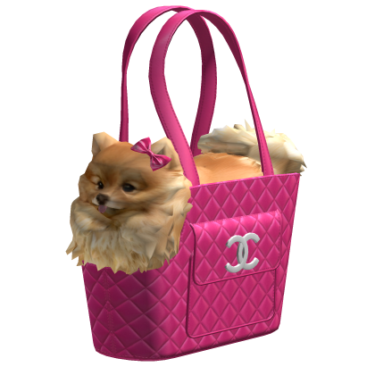 CC dog purse bag mcbling vintage 2000s Hot pink