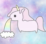 pink and fluffy unicorns