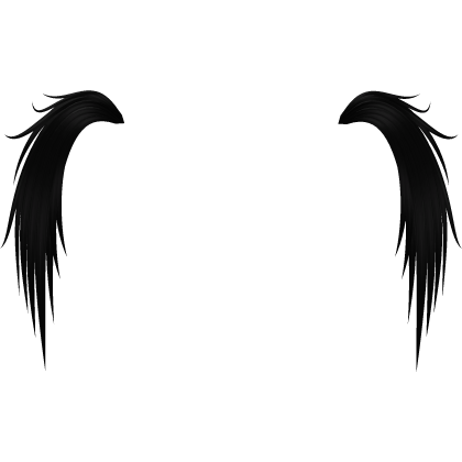 Black messy spiky emo scene extensions  Roblox item