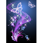 3 butterflies
