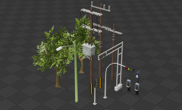 Realistic Street Props Pack preview 1