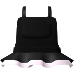 ♡ FREE kawaii black & pink ruffled overall dress