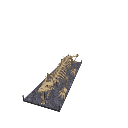 The mysterious skeleton creature!