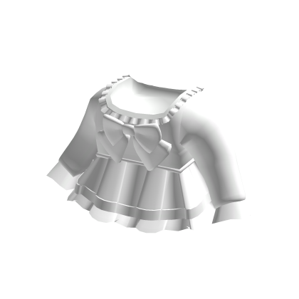 ♡ : Cutesy White Little Bow Dress thumbnail