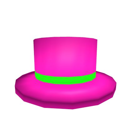 Neon Pink Top Hat