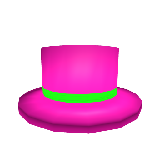 Neon Pink Top Hat