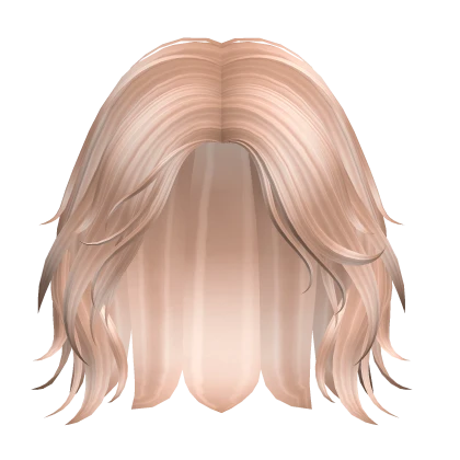 Roblox hair preview for Short Wavy Hair (Blonde)