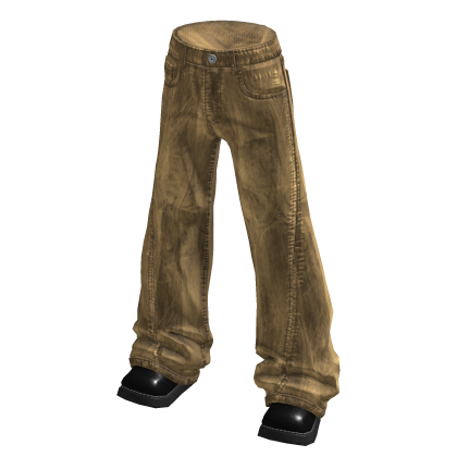 Faded Baggy Jeans (Tan)