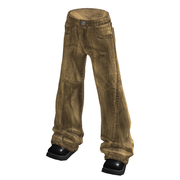 Faded Baggy Jeans (Tan)