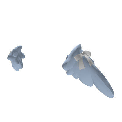 Blue Waist Angel Wings with Ribbon 1.0